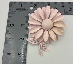 Brooch Enamel Vintagte Mod Pop Metal Pink Flower Avon Bumblebee Pins