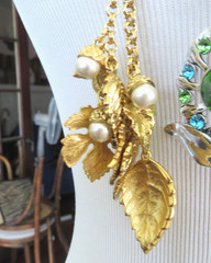 3 LOT Vintage Tassel Bolo style Necklace Silver and gold tone