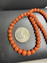 Antique Natural Satsuma Coral Almost Perfect Cascading 4.7mm-8.5mm