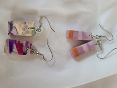 2 Pairs Of Earrings Made By Austic Children In Vero Beach Fl