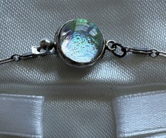 Stunning – One Of A Kind – Vintage silver 15” Beaded Necklace With Earrings