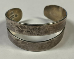 Vintage Remy Taxco 0.925 Sterling Silver Cuff Bracelet 41.9 Grams