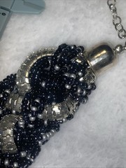 Vintage Beaded Estate Necklace 15” Good Condition See Photos for Details