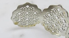 Beautiful Ail Aluma Sterling Silver Ornate Cuff Bracelet; Morocco ~ 17g ~ 3-F313