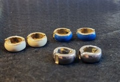 Vintage 1980s Huggie Hoop Earrings 3pair