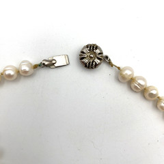 Vintage Freshwater Irregular Baroque Drop Pearl Necklace 20″ 6mm Round Box Clasp