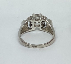 Vintage rings made of 925 silver, Size 6.75 . Weight 4.26 g.Jewelry from Ukraina
