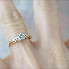 1Ct Round Cut Lab Created Diamond Women’s Proposal Ring 14K Yellow Gold Finish