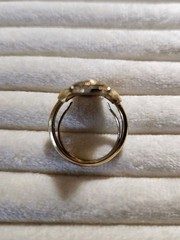 Vintage Avon Kensington Ring Gold Tone Victorian Style Size 7