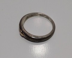 Vintage 14k Gold Heart Sterling Silver Ring 925 Size 6