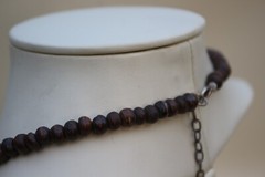Rare Bone & Horn Beaded Necklace Natural Horn Necklace Ravishing Two Tone Jewel