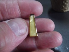 1 Pair Old .75″in Metal Gold Tone Lemon Bars Stud