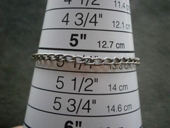 Dainty Small Wavy Link Vintage SHORT Sterling Silver Bracelet 5.25″ ~ 2.7g