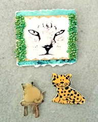 Handmade Cat Brooches (103 – 2389, 125 – 1839, 160 – 2381)