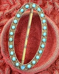 Vint Antique Lot Jewelry Turquoise Thunderbird Pendant Buckle Junk Estate As Is