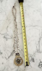 Gorgeous Cara Brown Designs Antique Horse Brass Medallion Jasper Beads Leather
