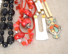 Vintage Necklace Lot, 6 Piece, Beaded, Pendant, Fashion Jewelry Collection