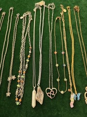 Costume Jewelry Thin Necklace Lot – 17 Pieces – Wear Share Resell