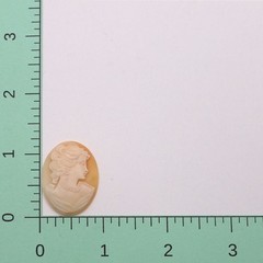 Vintage Carved Loose Shell Woman Right Facing Cameo 29 x 23 mm