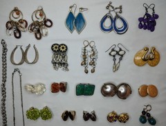 Costume Jewelry Large Assorted Colorful Lot Necklaces Bracelets Watches & More