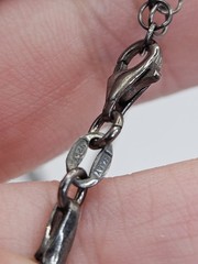 Vintage Sterling Silver Knotted Rope Chain Necklace