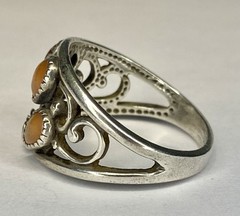 VTG 925 Sterling Silver Spiny Oyster Wheeler Manufacturing Company Ring Sz 10
