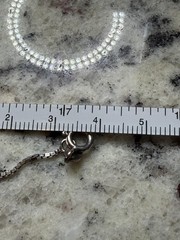 STERLING SILVER 925 ITALY BOX CHAIN NECKLACE HEART CAGE PEARL PENDANT WOMEN