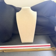 MARKED U7-18KT GOLD PLATED MIAMI CURB/CUBAN ROUND CHAIN NECKLACE-28″-89.10 GRAMS