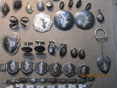 MONSTER LOT Vintage Siam Niello Sterling Necklace PinS BraceletS EARRING