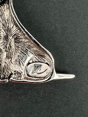 LC Lauren Conrad Brooch Scottish Terriers Dog Puppy Silver Gold Toned