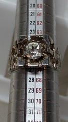 Vintage 18KT HGE Mens Ring Size 11.25 Heavy Gold Electroplate Golden Nugget
