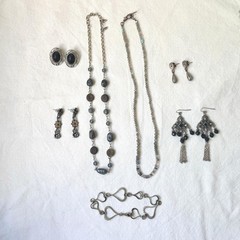 Vintage Jewelry Lot Whimsigoth Necklace Earring Grunge 90s Y2K Dark Academia