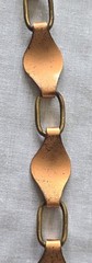 Copper Mid Century Modern Organic Shaped Oval Connectors Hinged Clip…