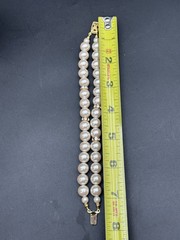 VINTAGE MARVELLA 2 STRAND FAUX PEARLS 7″ BRACELET