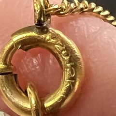 Pretty Vintage 12k Gold Filled Floral Leaf Pendant, Emerald-Glass, Peridot-Glass