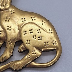Leopard Brooch Gold Tone Metropolitan Museum of Art Replica Animal Pin Jewelry