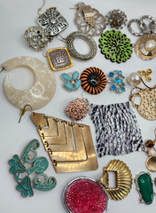 Craft Jewelry Pieces Junk Drawer 35 Different Pieces