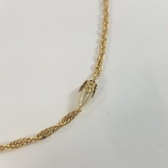Vintage Gold Tone Faux Pearl Rope Link Chain Necklace 30.5” Long