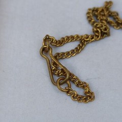 Vintage Necklace Gold Tone Aurora Borealis Chandelier Bohemian Oriental Ethnic