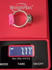 Vintage 925 Sterling Silver Smoky Quartz Ring Size 8