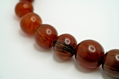 Vintage Graduated Amber Bead Necklace 17.75″ x 6mm-19mm JB29