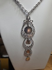 Vintage Sarah Coventry Silvertone Necklace 24 In