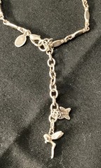 Vintage Kirk’s Folly Fairy Pixies Jeweled Fairy Cross Pendant & Necklace Set