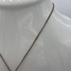 Vintage Virgin Mary Lucite Pendant Necklace Blue Faceted Religious Medal 18”