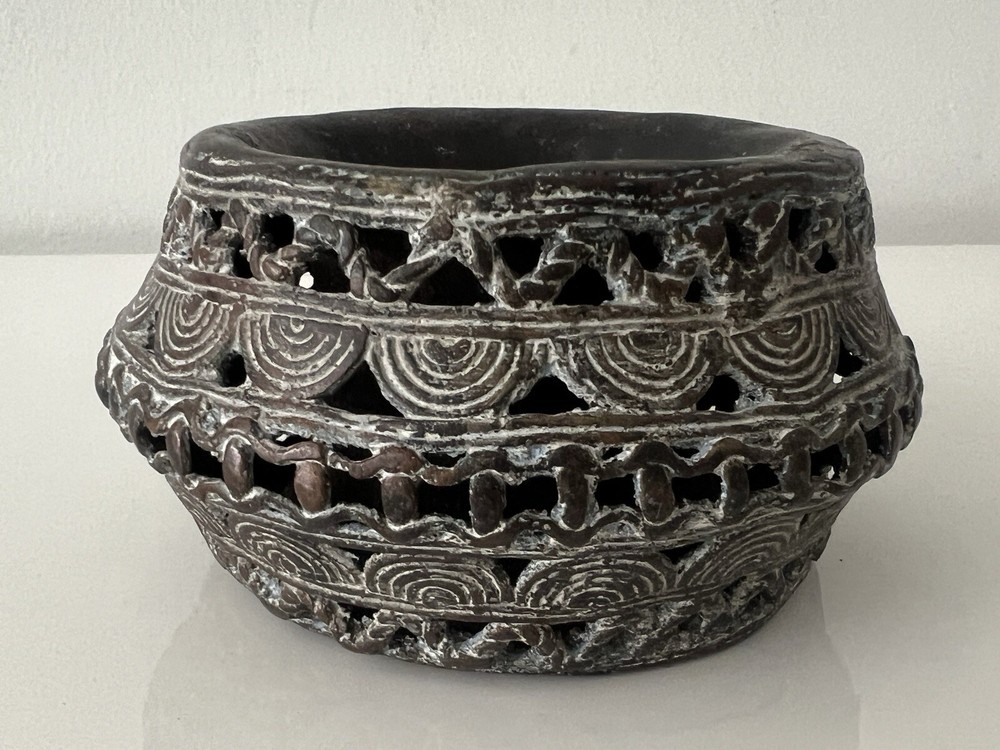 Antique Bronze African Currency Slave Bangle Bracelet