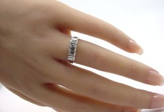 Stunning Vintage Baguette Diamond Platinum Cocktail Engagement Ring
