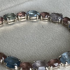 Multicolor Faceted Gemstone Bracelet