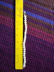 VINTAGE 8.5IN FRESHWATER PEARL BRACELET SILVER TONED CLASP