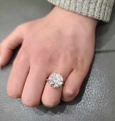 6.02ct 14k White Gold Vintage Engagement Ring Lab Grown Simulate Diamond