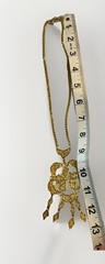 Vintage Celebrity NY Necklace Chandelier Filigree Tassel Necklace 20″ Gold Tone